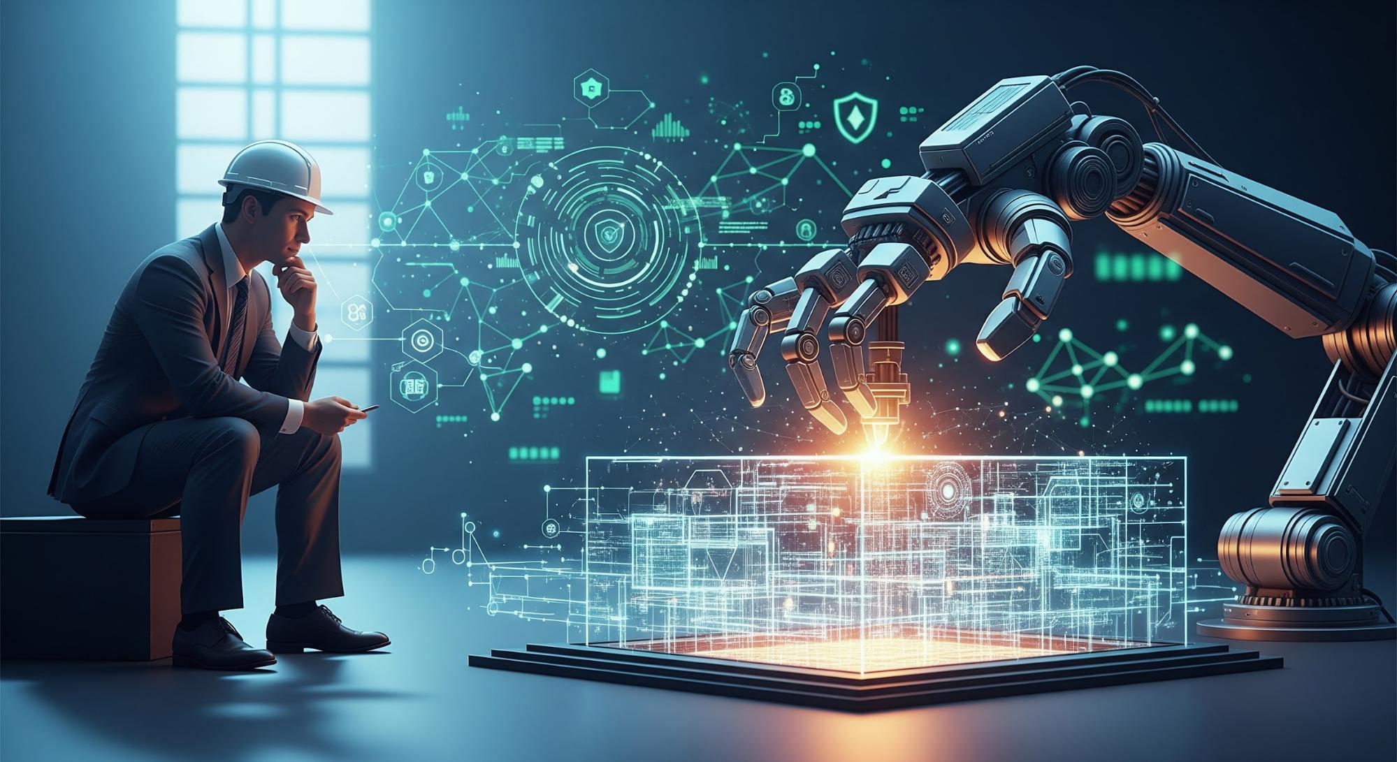 智慧合約與數位治理示意圖